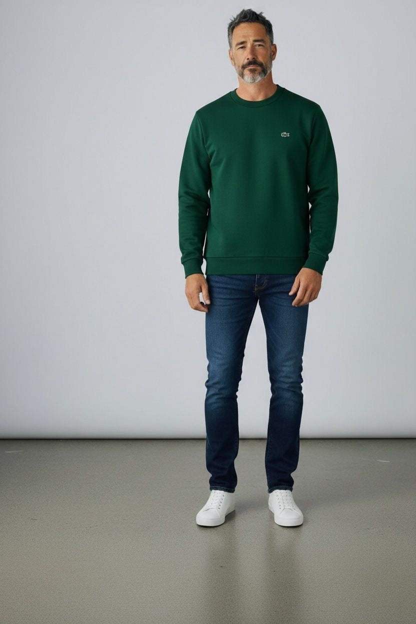 LACOSTE Felpa Girocollo Verde