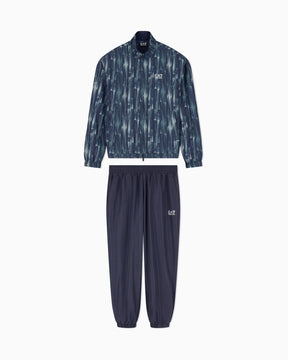 EMPORIO ARMANI Tuta Completa Con Zip Senza Cappuccio Blu/Verde
