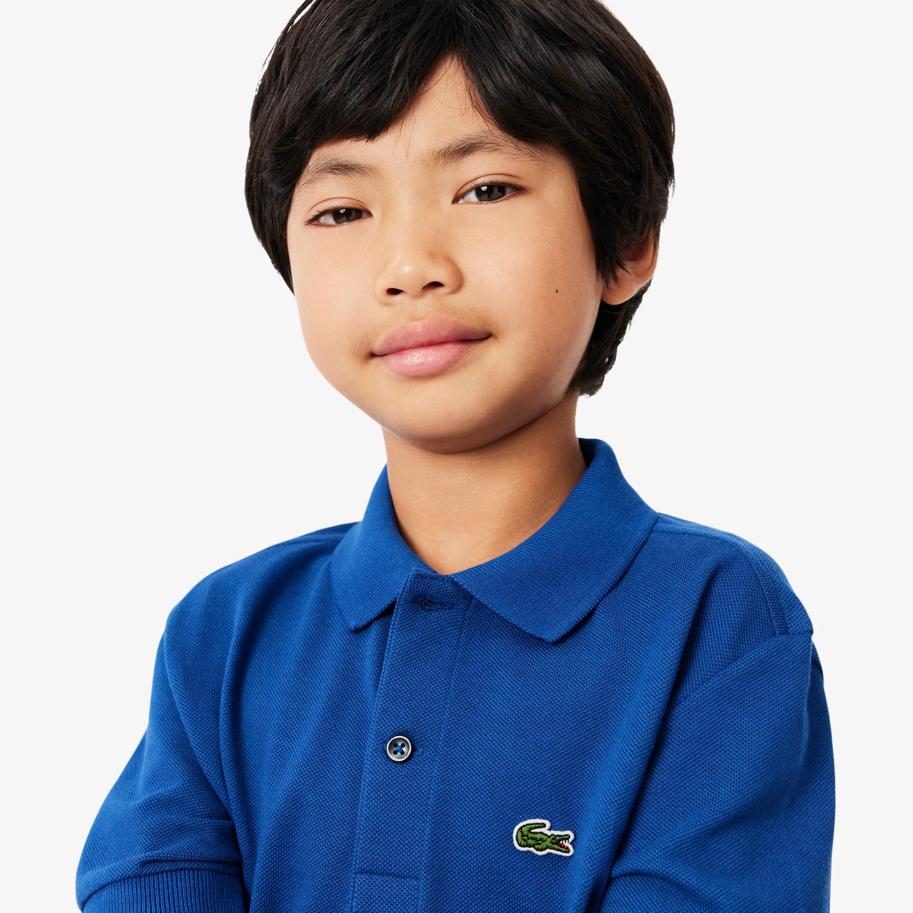 LACOSTE Polo In Cotone Piqué Bambino/Bambina Basic Blu Elettrico
