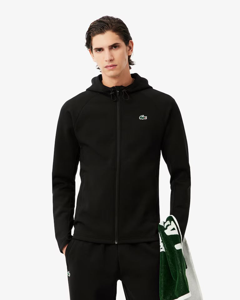 LACOSTE Tuta In cotone tech nera