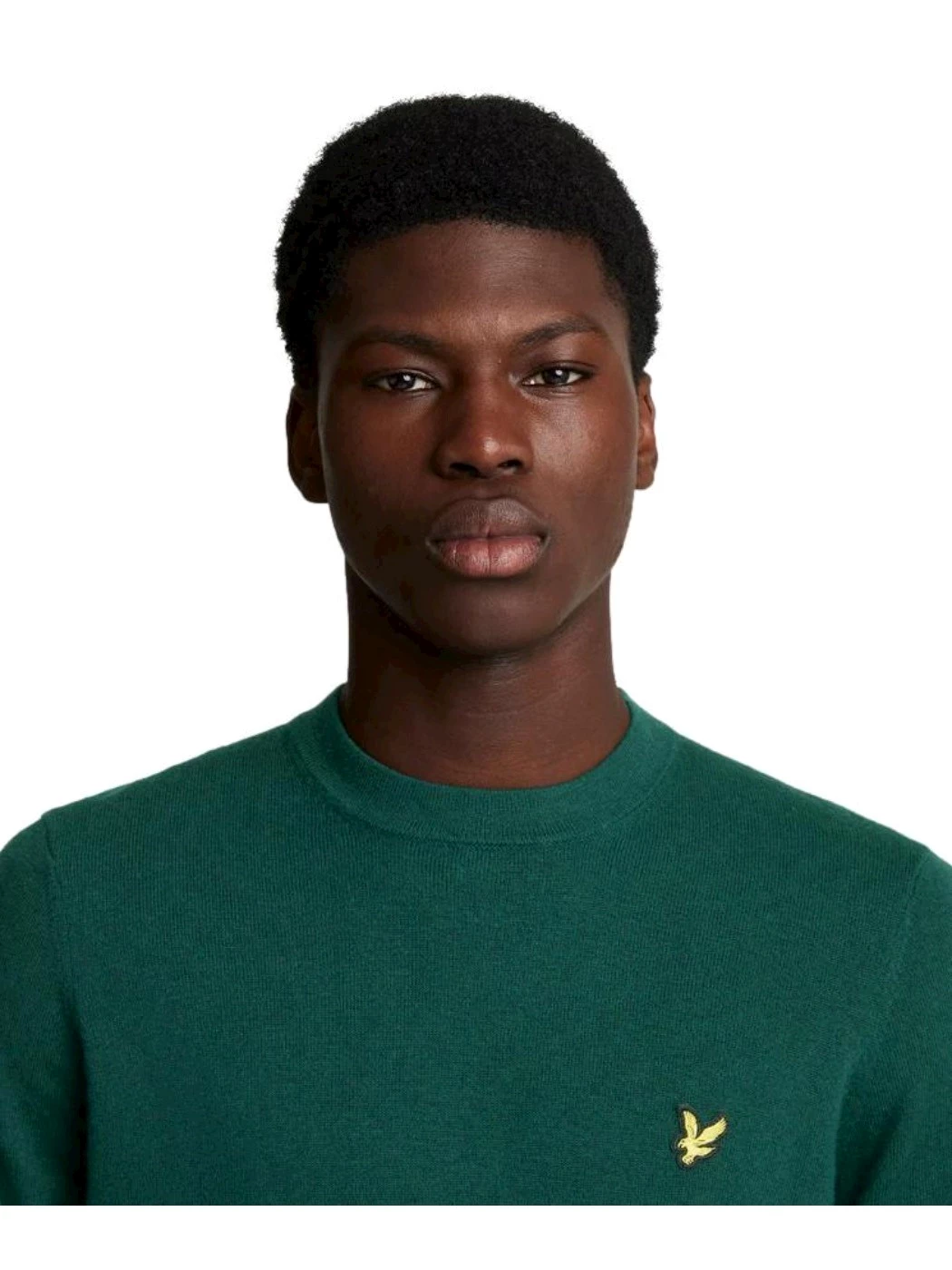 LYLE&SCOTT Maglione In Misto Lana Merino Verde Scuro