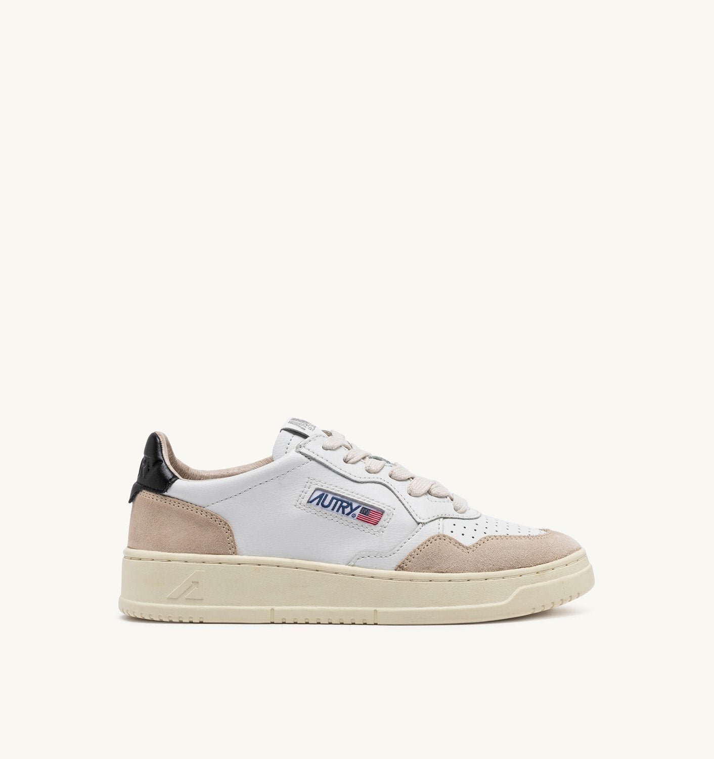 AUTRY Medialist In Pelle e Suede Talloncino Nero