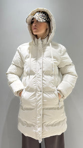 TIFFOSI DONNA CRANK BIANCO GIUBBOTTO LUNGO