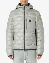 BLAUER Giubbotto Uomo Piumino Invernale Ondulato Grigio