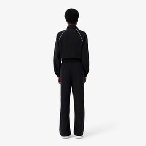 LACOSTE Tuta Idrorepellente con Bordi a Contrasto Donna Nera