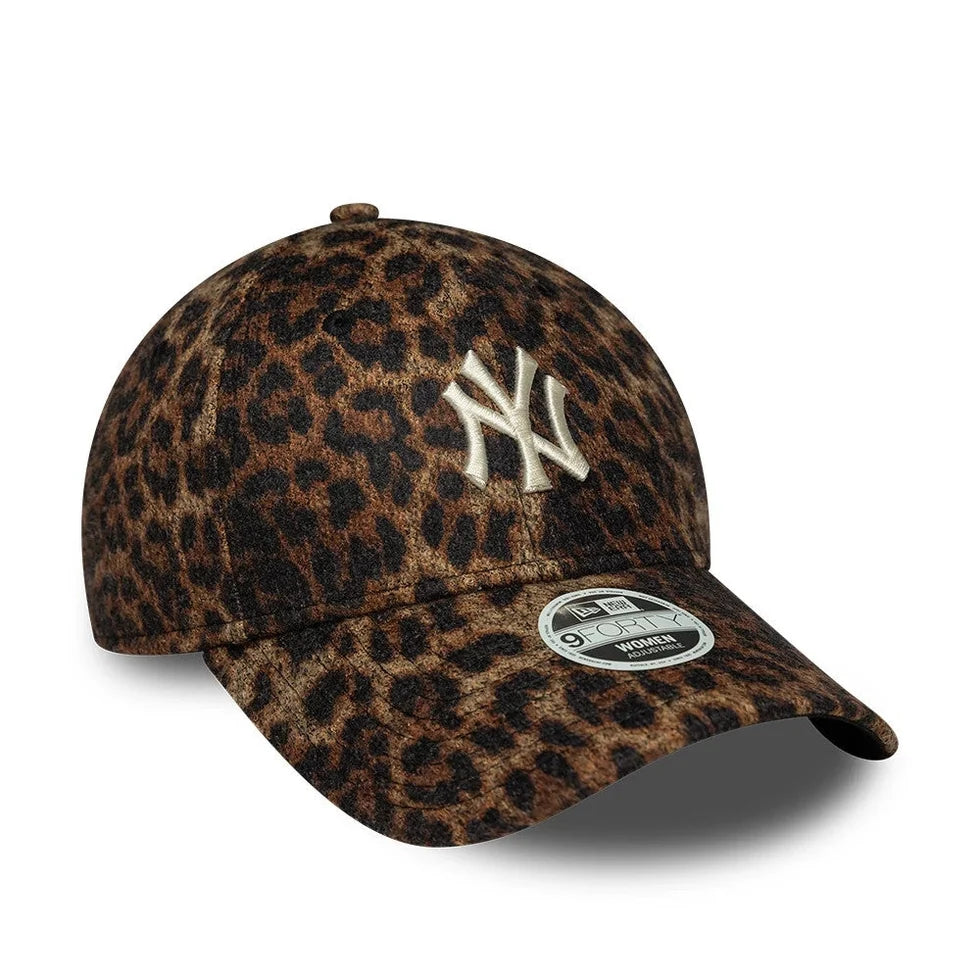 NEW ERA 9Forty Cappello Maculato Logo NY Bianco