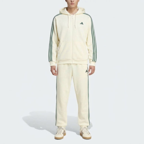 ADIDAS Tuta Completa Con Zip e Cappuccio Panna/Verde