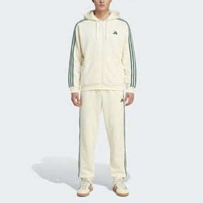 ADIDAS Tuta Completa Con Zip e Cappuccio Panna/Verde