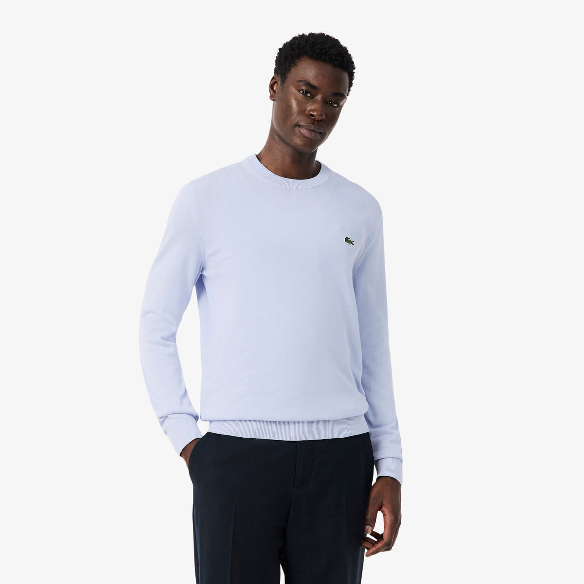 LACOSTE Maglioncino In Cotone Azzurro AH0128 J2G
