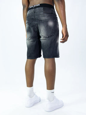 SOLDIER Bermuda Jeans In Denim Grigio Cemento