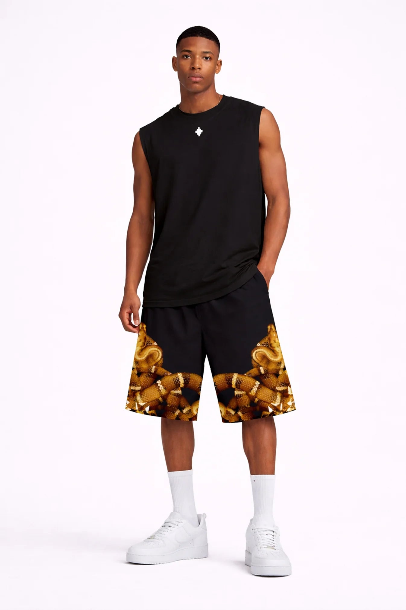 COUNTY OF MILAN Marcelo Burlon Canotta Stampa Retro Nera