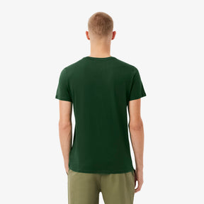 LACOSTE T-Shirt Basic In Cotone Pima Verde