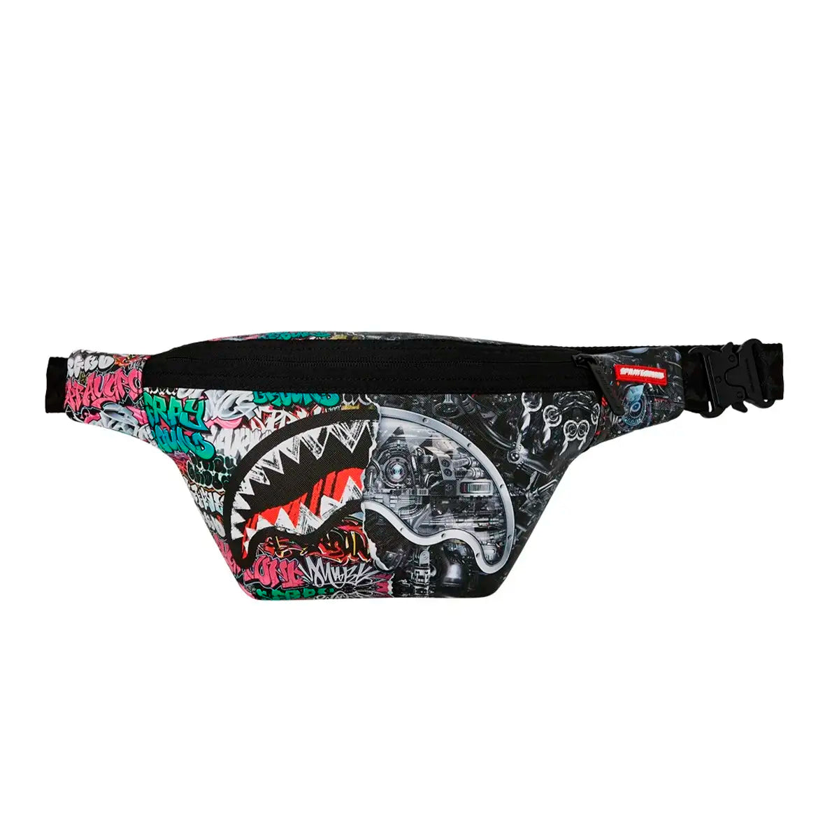 SPRAYGROUND Marsupio In Pelle Split Cybershark Savvy Pouch Multicolor