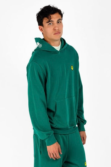 BARROW Felpa con cappuccio Con Logo Avanti e Stampa Cappuccio Verde