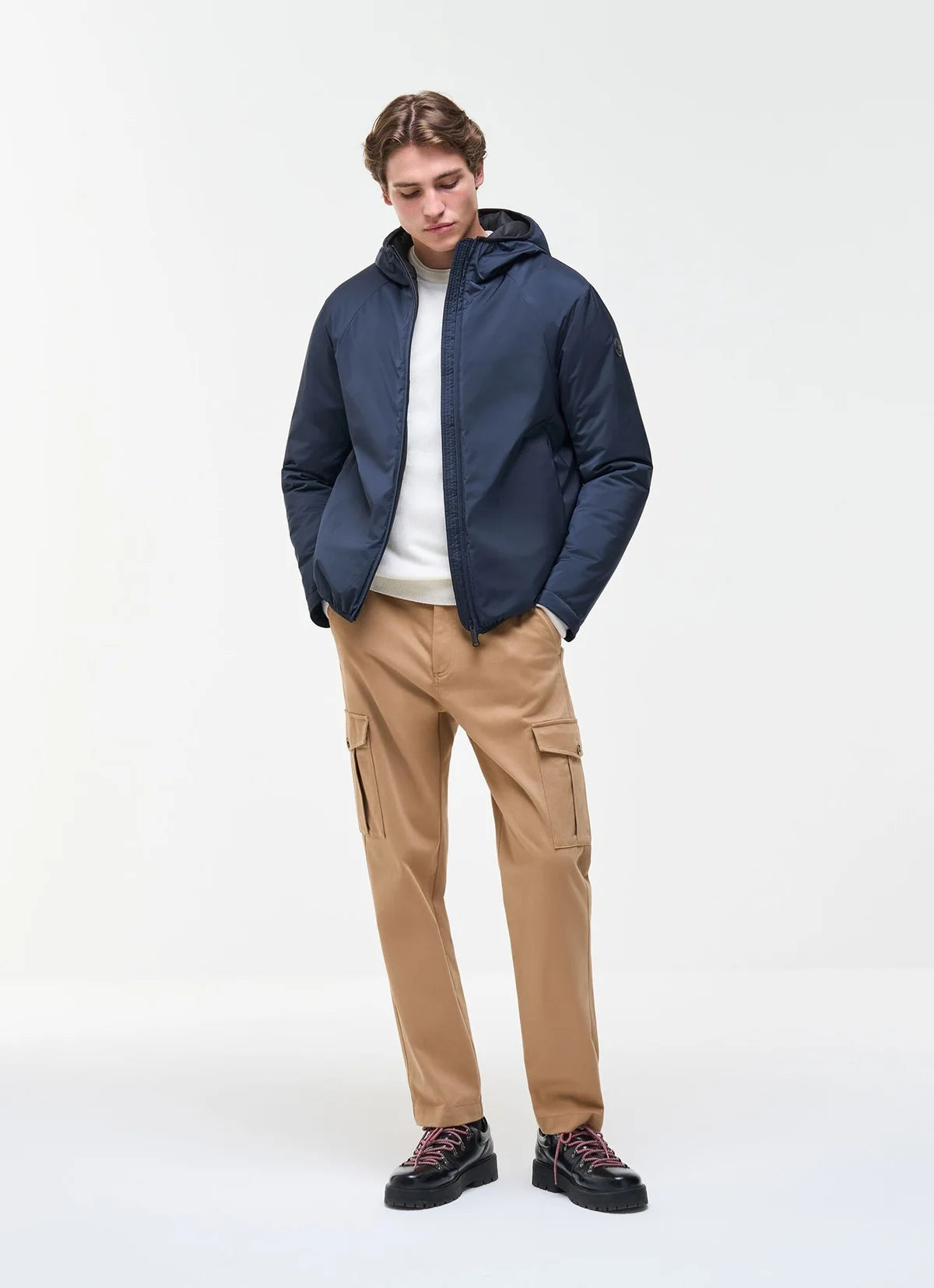 COLMAR Giubbotto In Tessuto Stretch Con Cappuccio Blu 26/27