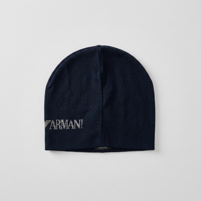 EMPORIO ARMANI Berretto Invernale Beanie Hat Blu