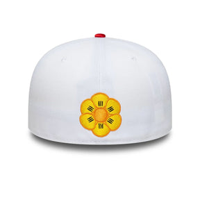 NEW ERA Cappello 59Fifty Collaborazione One Piece Clown Face Visiera Piatta Con Dettagli Ricamati Bianco/Rosso/Azzurro