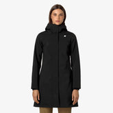K-WAY Giubbotto Lungo Stephy Bonded Donna Nero