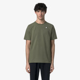K-WAY T-Shirt Adam Light Stretch Verde Militare