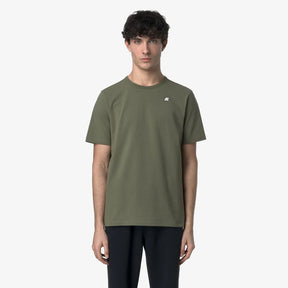 K-WAY T-Shirt Adam Light Stretch Verde Militare