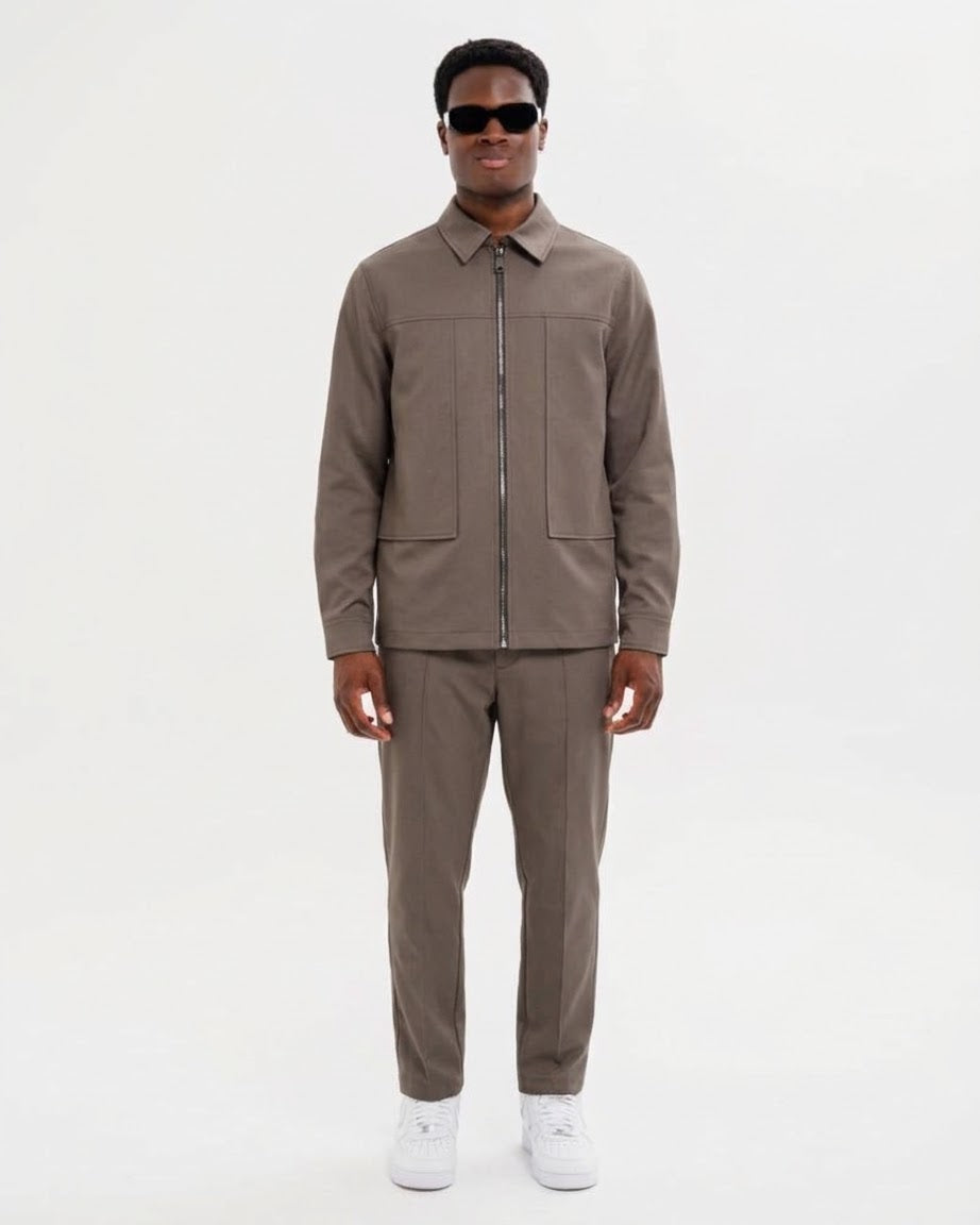 SOLDIER Coordinato New Zip Marrone