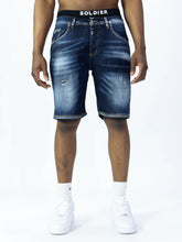 SOLDIER Bermuda Jeans  In Denim Classico Sfumato Blu
