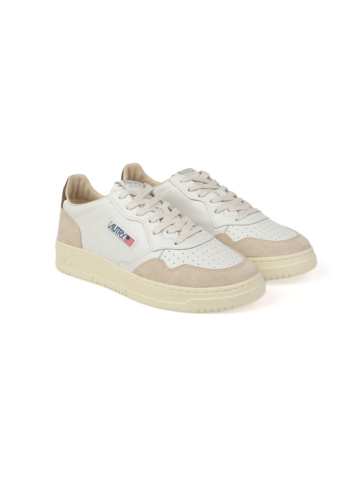 AUTRY Medialist In Pelle e Suede Talloncino Marrone