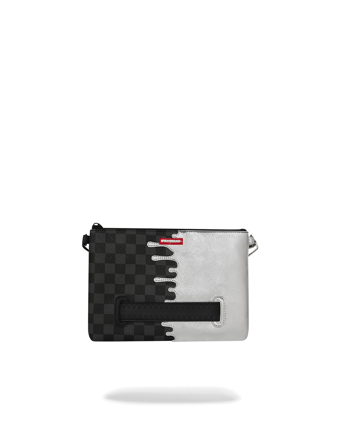 SPRAYGROUND Pochette/Tracolla SILVER SIDE DRIP Nero/Argento