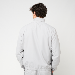 LACOSTE Tuta In Microfibra Con Zip e Bande Grigia/Nera