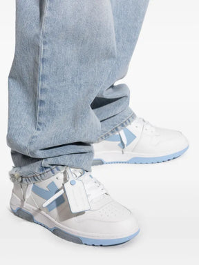 OFF-WHITE OUT OF OFFICE CALF LEATHER White/Light Blue