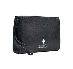 COUNTY OF MILAN MARCELO BURLON Pochette In Ecopelle Basic Nero