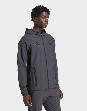 ADIDAS Tuta Arsenal In Microfibra Con Zip Nera