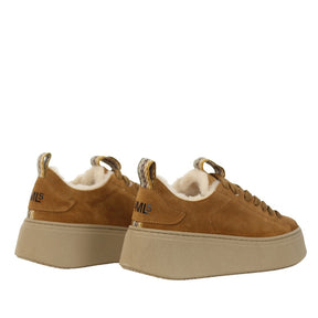 BRIAN MILLS Sneakers Con Pelliccia Interna Cammello