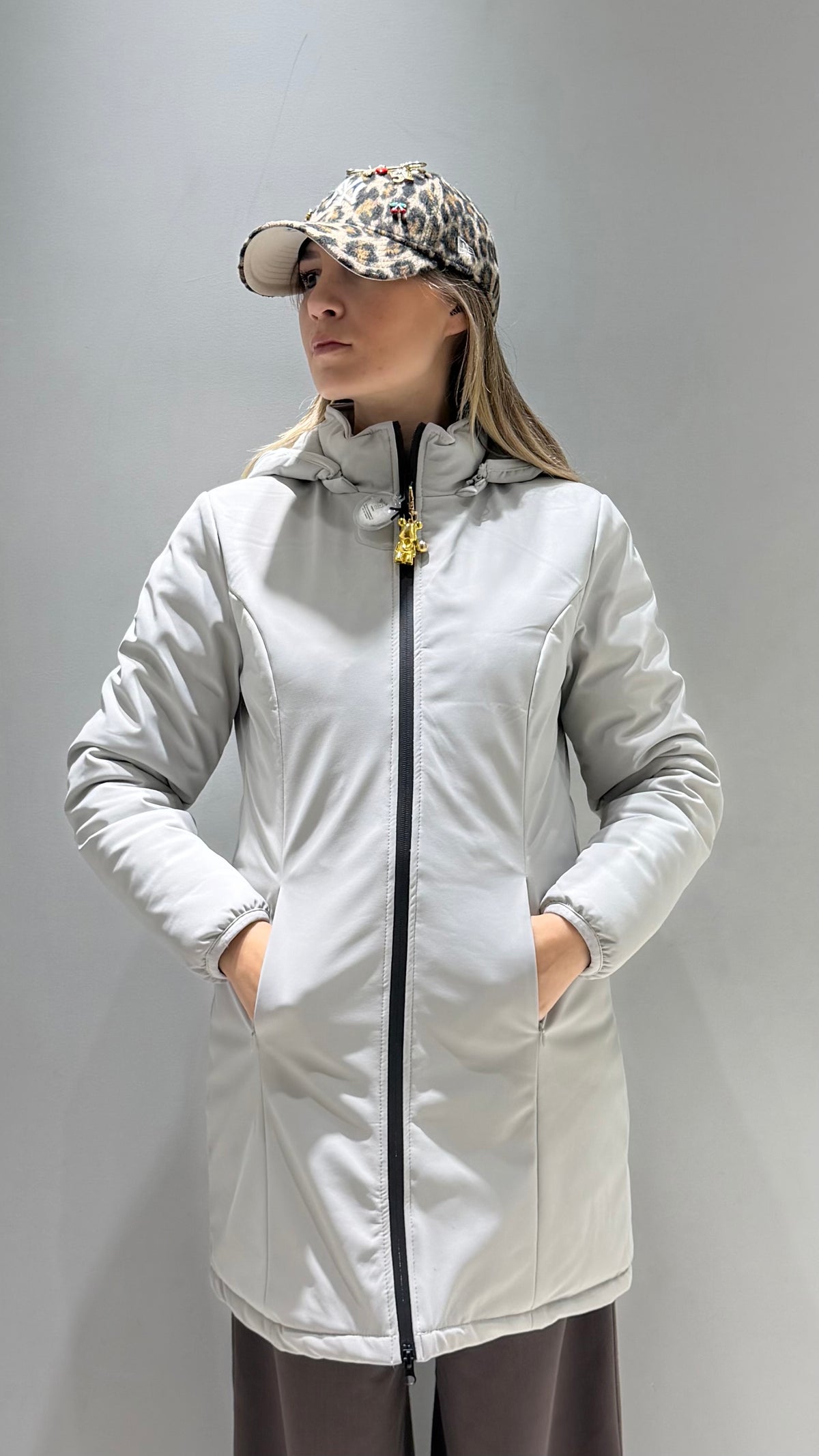 TREZ DONNA GIUBBOTTO LISCIO LUNGO GHIACCIO