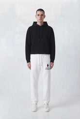 COUNTY OF MILAN Pantalone Di Tuta Marcelo Burlon Bianca Logo Piccolo Nero
