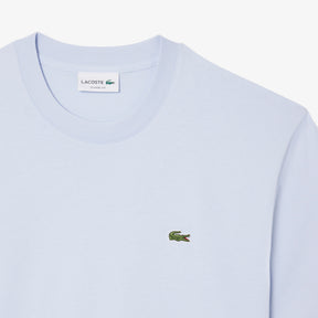 LACOSTE T-Shirt In Cotone Azzurro Chiaro