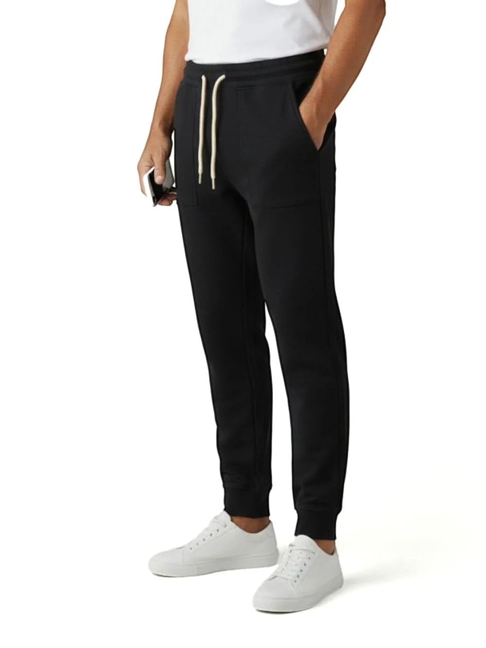 BLAUER Pantalone Di Tuta Felpato Logo Piccolo Nero
