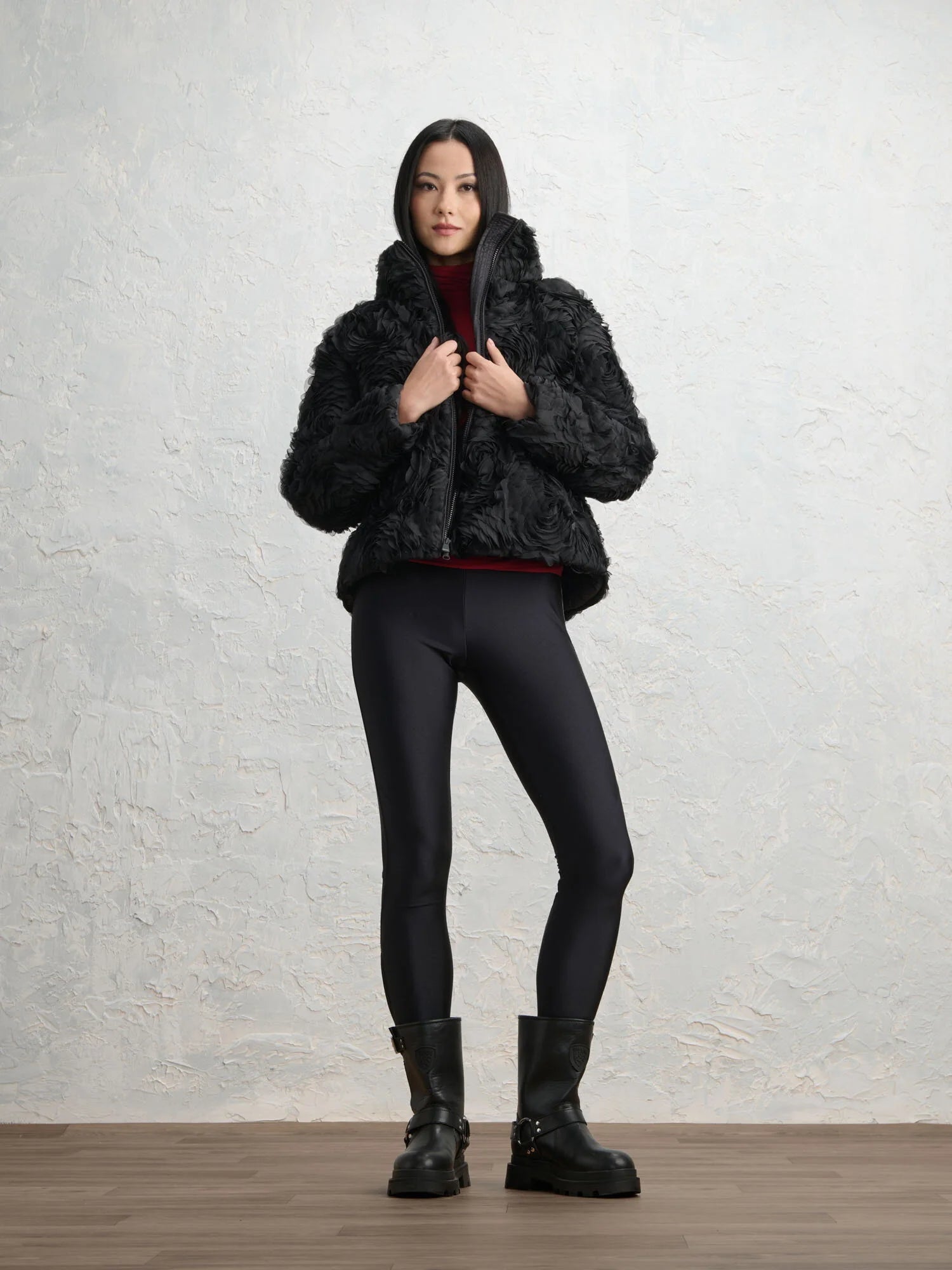 Blauer Giubbotto Piumino Glam Rosee Donna Nero