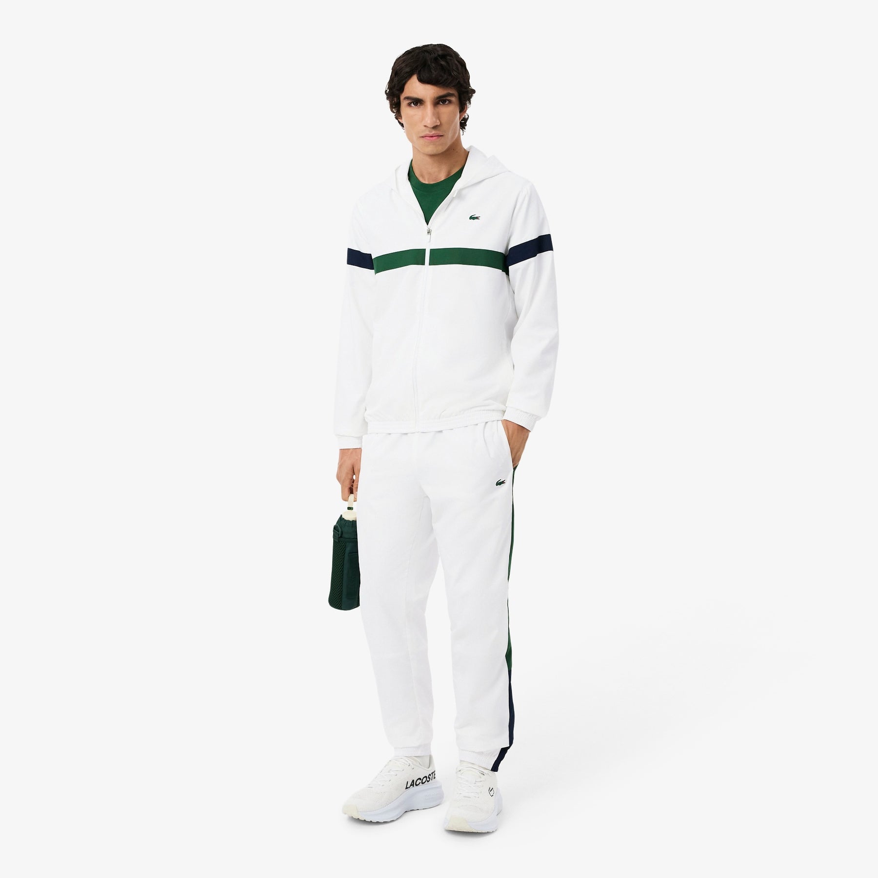 LACOSTE Tuta In Microfibra bianca