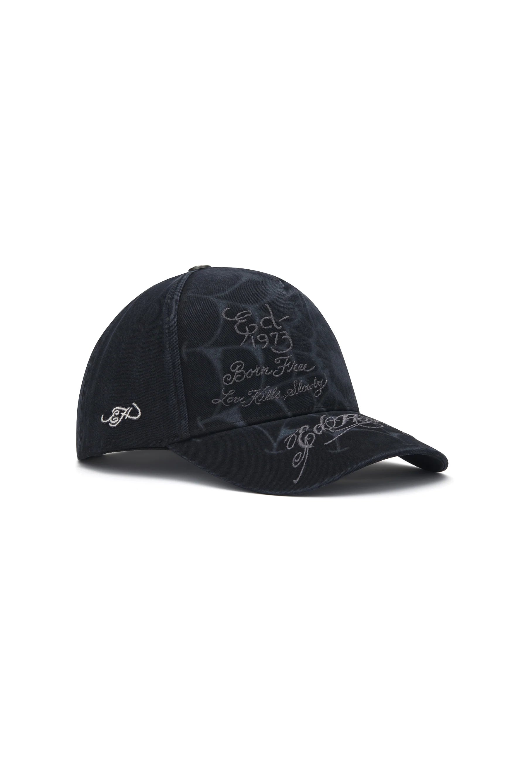 ED HARDY Cappello Visiera Curva Con Ragnatela Nero
