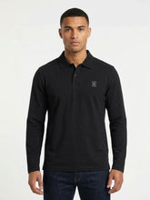 SOLDIER Polo Manica Lunga Logo Sul Petto Nero