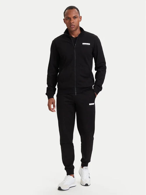 EMPORIO ARMANI Tuta Completa Con Zip Senza Cappuccio Nero