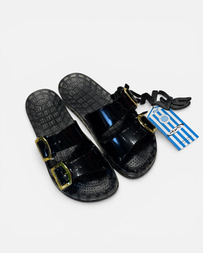 SENSI Ciabatta In Gomma Forata FLAMINGO Nero
