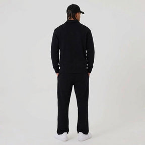 NEW ERA Tuta Completa Con Felpa Mezza Zip Senza Cappuccio Nero