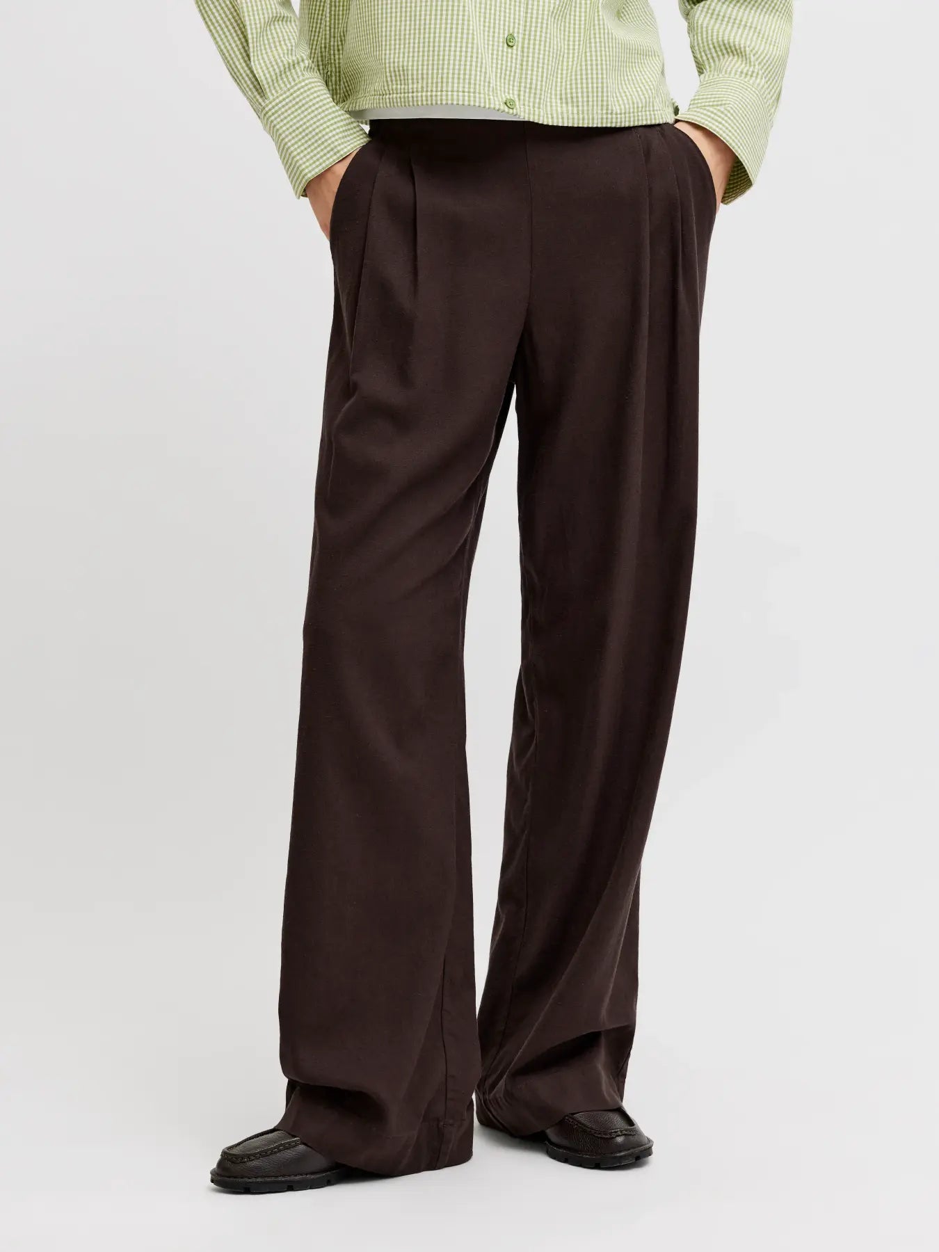 JJXX DONNA JXALMIRA COORDINATO CANOTTA/PANTALONE MARRONE SS26