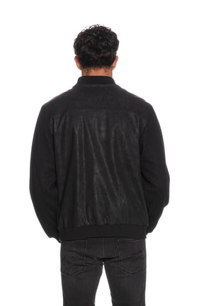 GIANNI LUPO Giacca Manica A Costine Nera