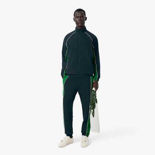 LACOSTE Tuta Completa Con Zip Senza Cappuccio Verde Scuro/Verde