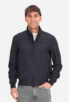 BLAUER Anson Antivento Uomo Senza Cappuccio Blu