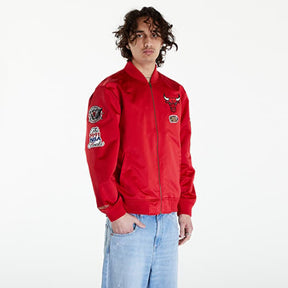 MITCHELL&NESS Varsity Jacket Chicago Bulls Rosso