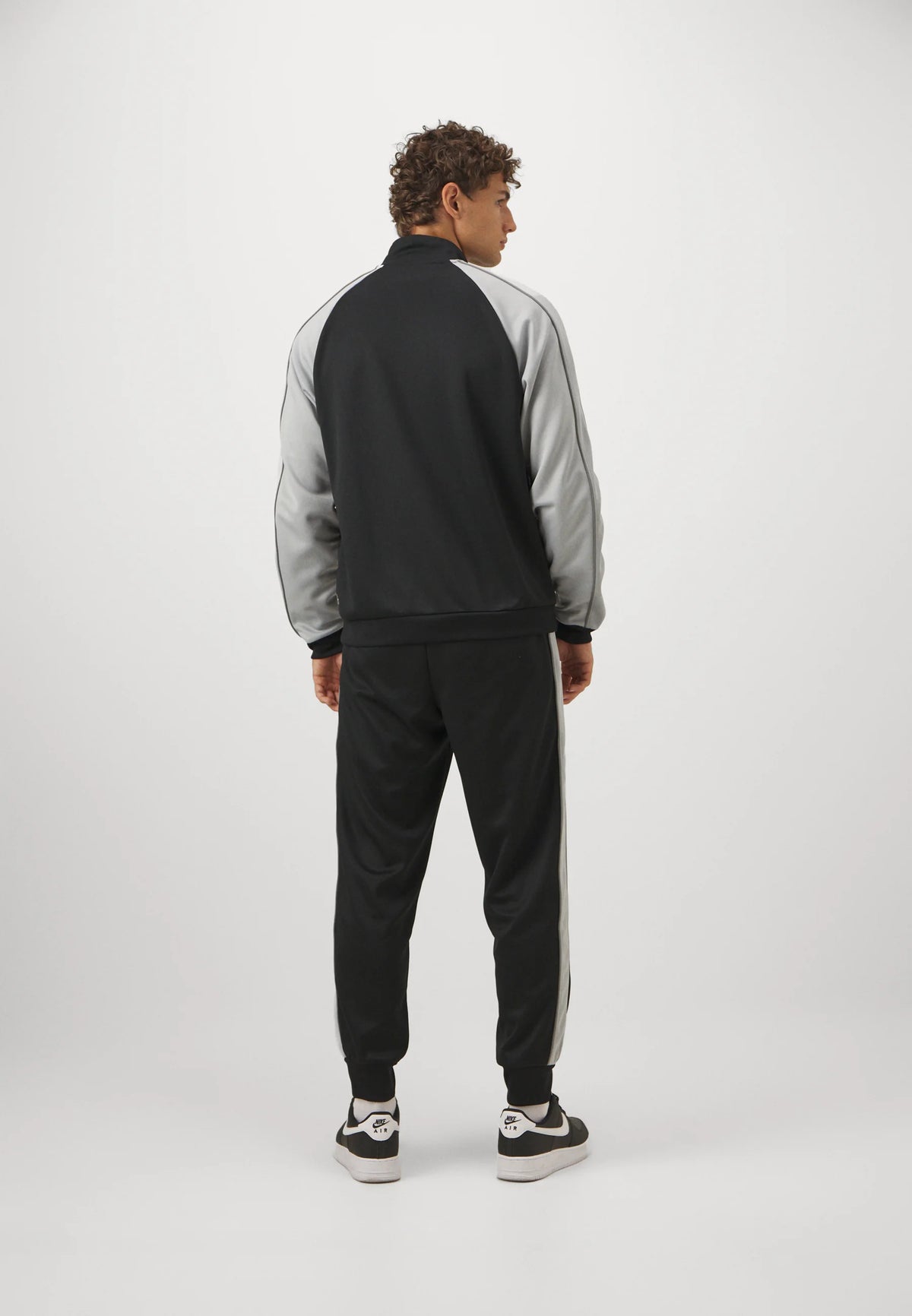 NIKE NBA x BROOKLYN NETS Tuta Acetata Nera e Grigia